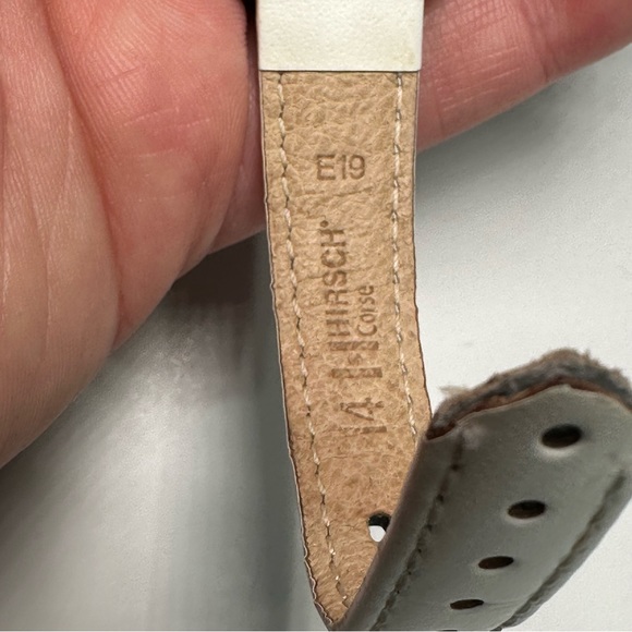 Carriage by timex white leather watch band - Picture 10 of 13